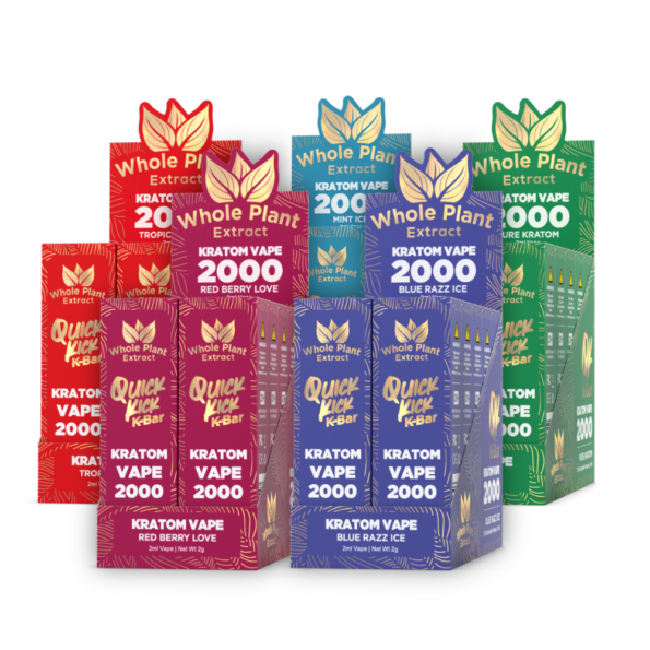 QK Kratom 2G Disposable Vape – 5 Box Bundle