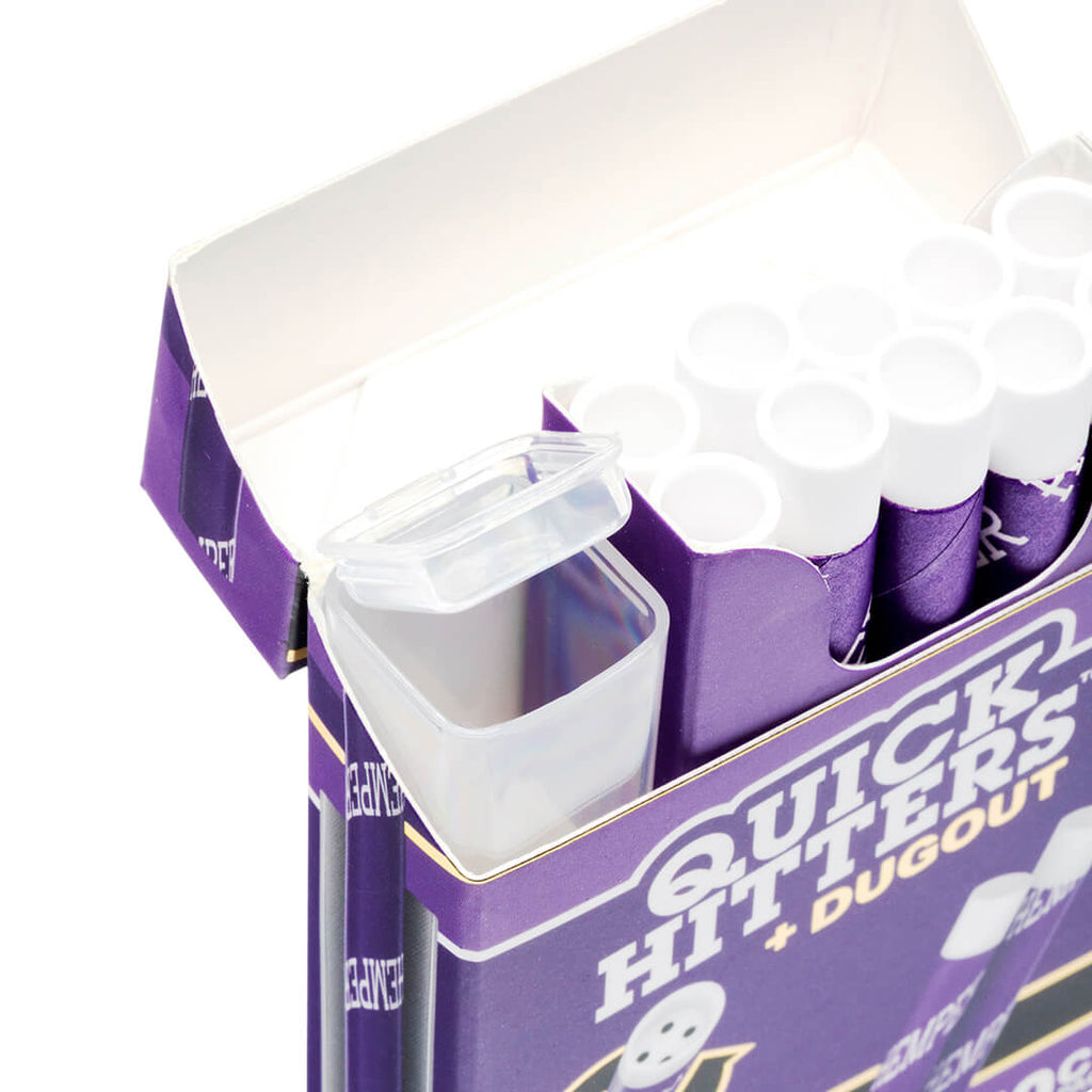 Hemper Quick Hitters Dugout 10-Packs | Grape - 12ct Display