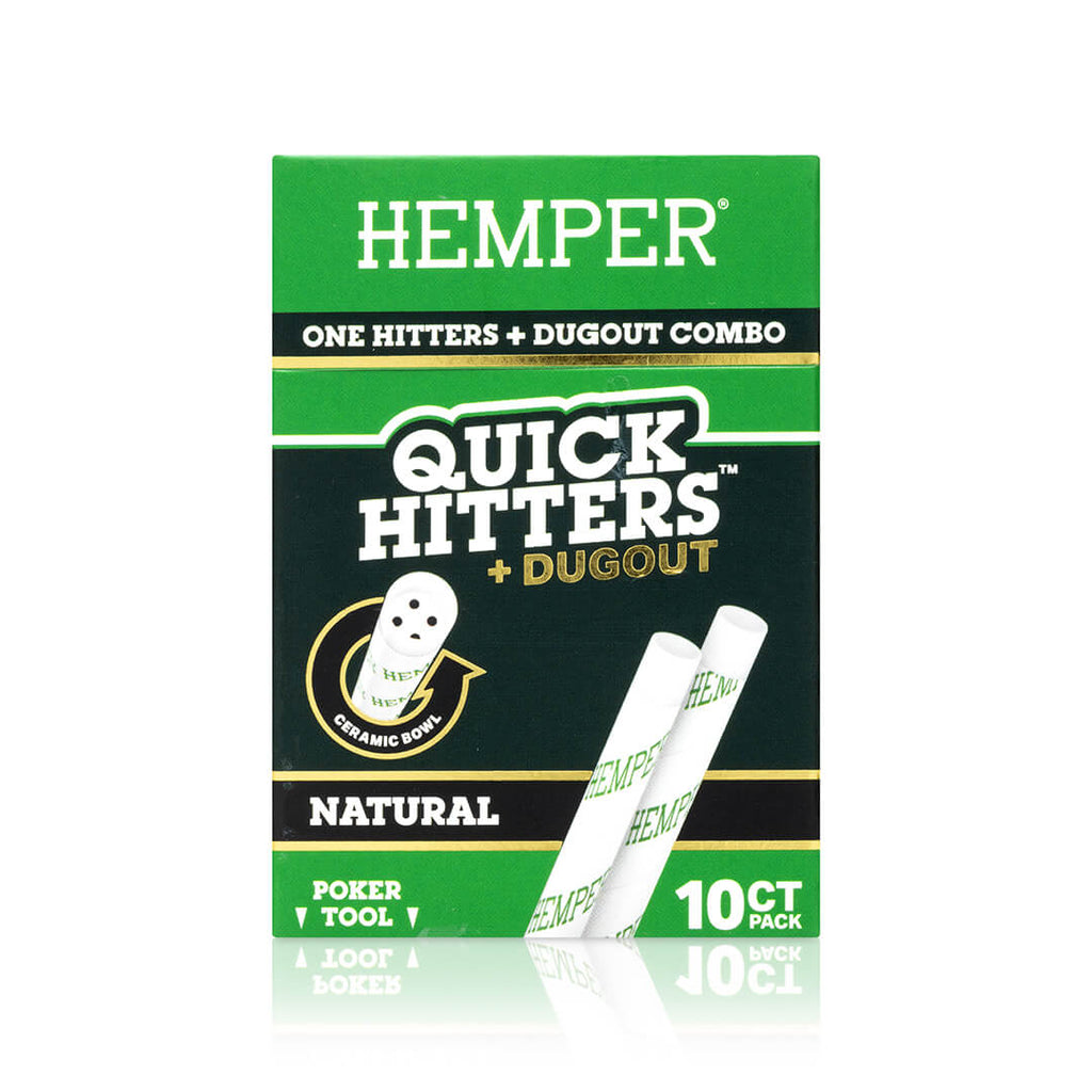 Hemper Quick Hitters Dugout 10-Packs | Natural - 12ct Display