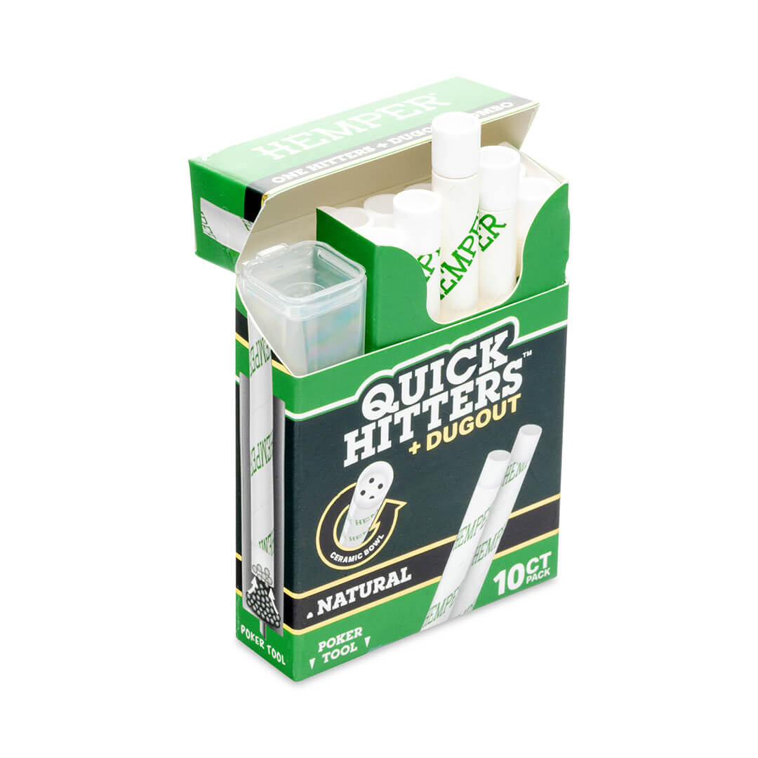 Hemper Quick Hitters Dugout 10-Packs | Natural - 12ct Display