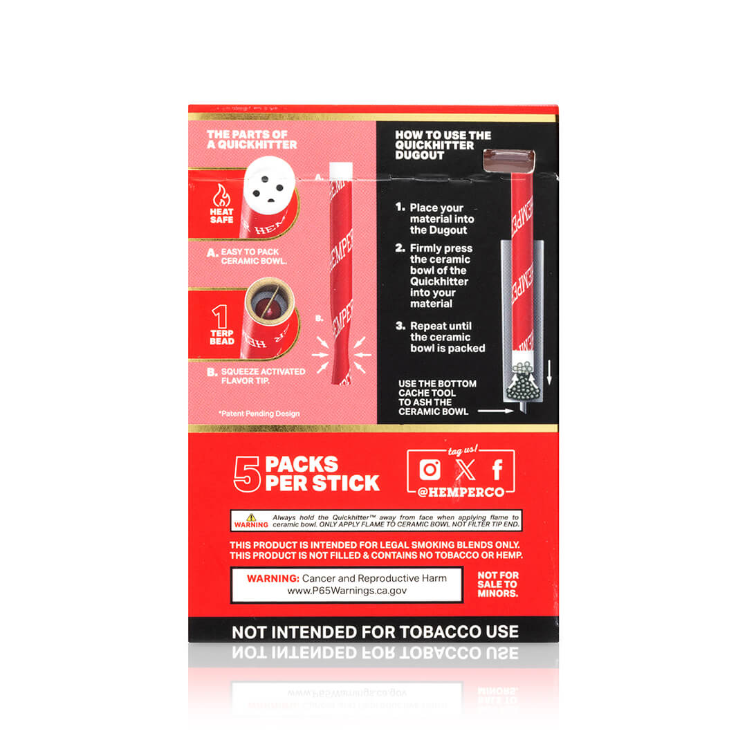 Hemper Quick Hitters Dugout 10-Packs | Watermelon - 12ct Display