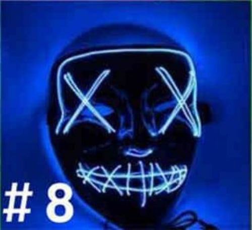 LED Purge-Style Halloween Party Mask