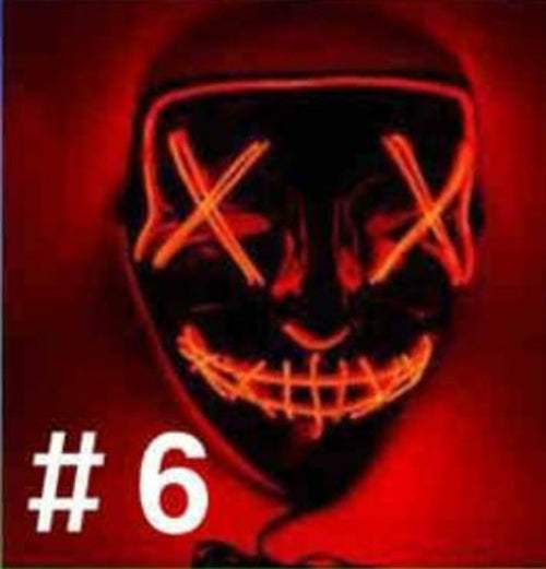 LED Purge-Style Halloween Party Mask