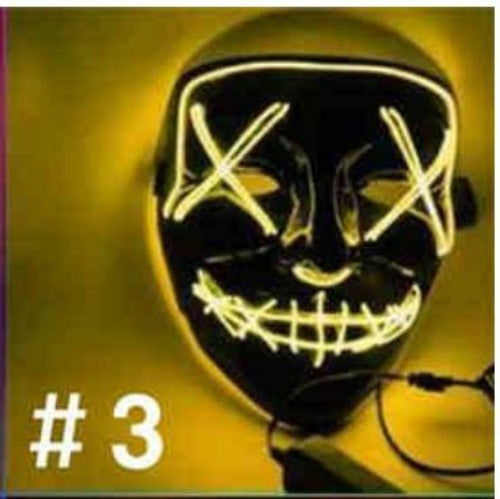 LED Purge-Style Halloween Party Mask