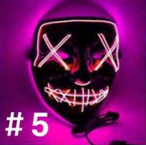 LED Purge-Style Halloween Party Mask