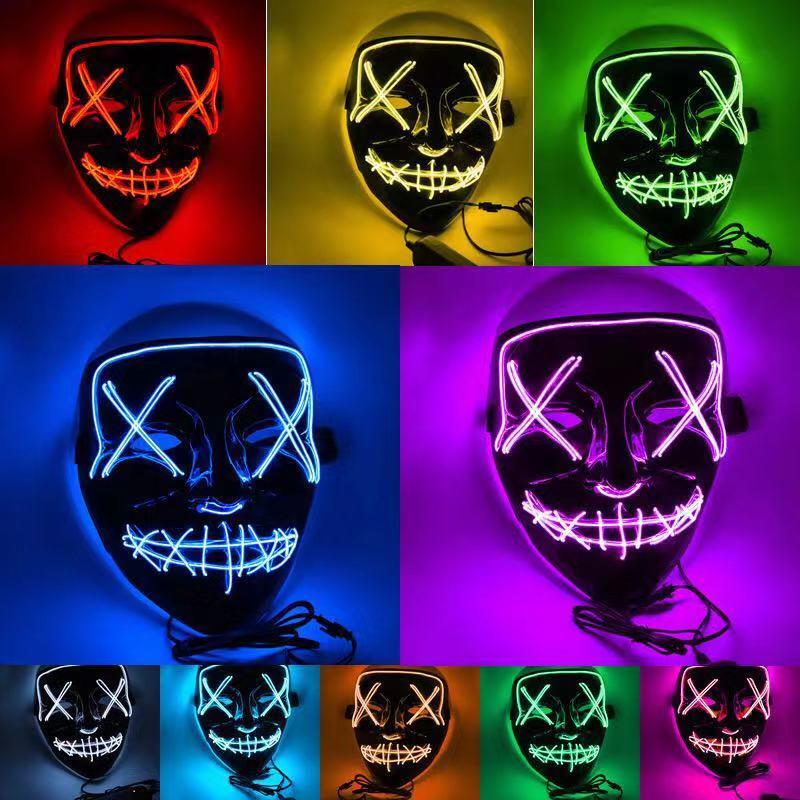 LED Purge-Style Halloween Party Mask