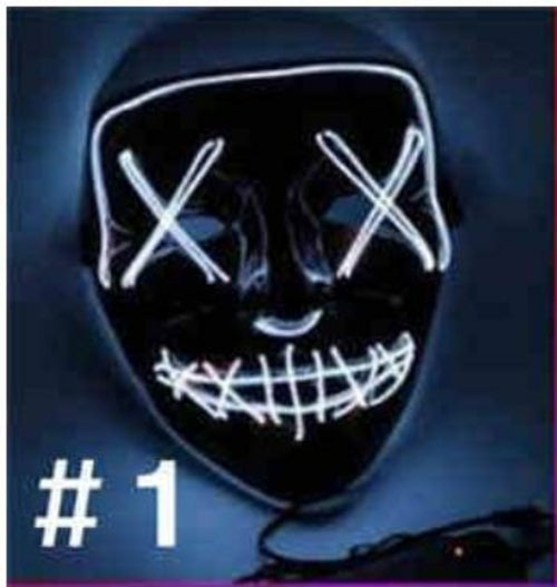 LED Purge-Style Halloween Party Mask