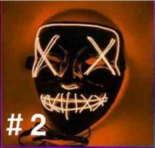 LED Purge-Style Halloween Party Mask