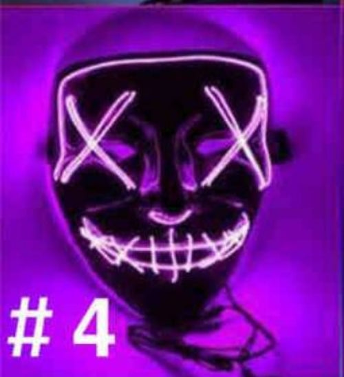 LED Purge-Style Halloween Party Mask