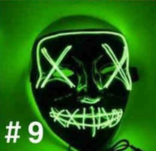 LED Purge-Style Halloween Party Mask