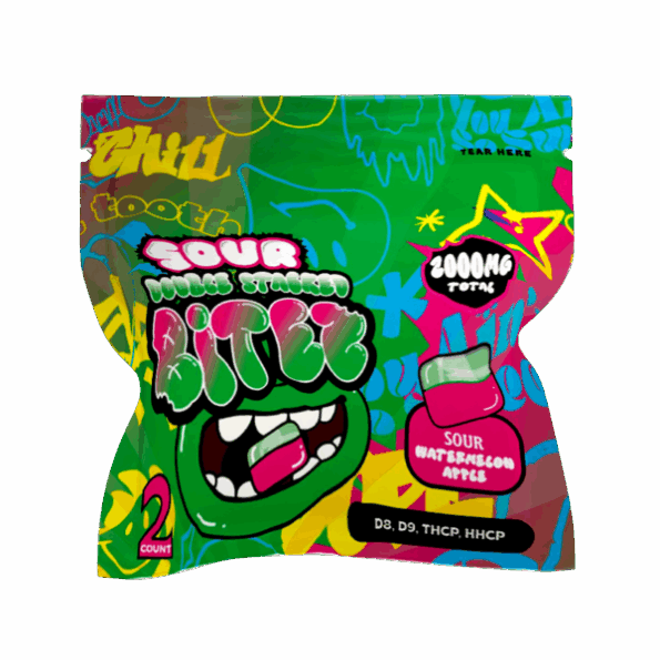 BITEZ – SOUR WATERMELON APPLE /BLUE RAZZ LEMONADE – 60 PACKS