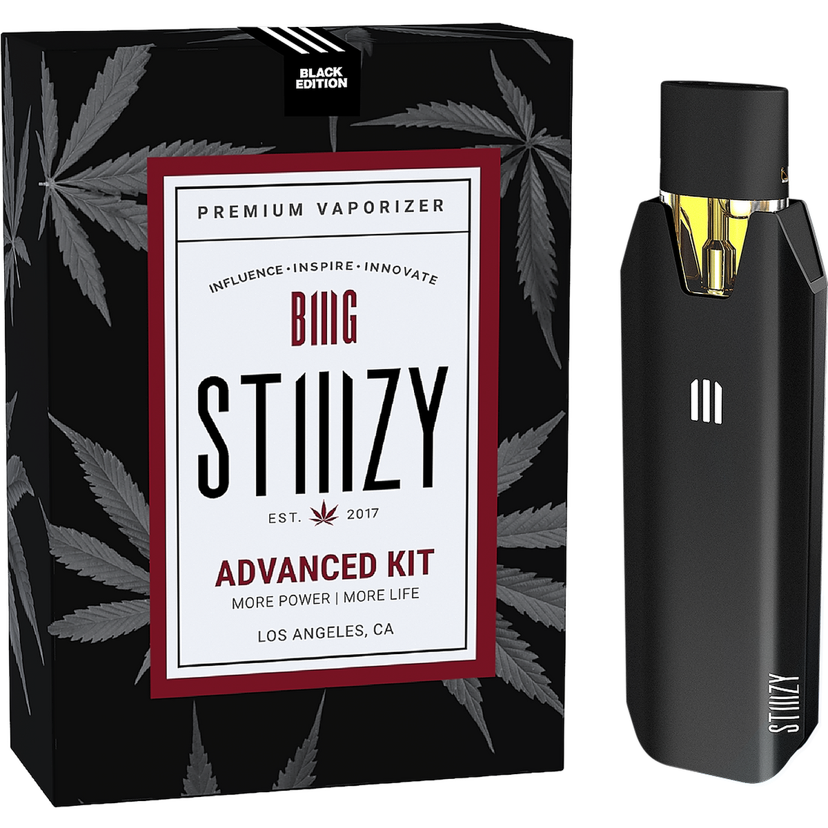STIIIZY BIIIG Advanced Battery Kit Black Edition with retail packaging