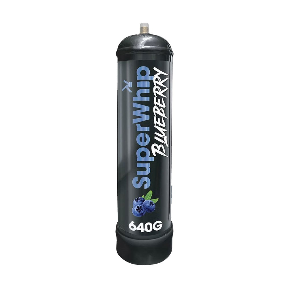 Super Whip 640g blueberry cream charger — distributor product photo