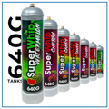 SuperWhip 640g N2O cream charger flavor lineup