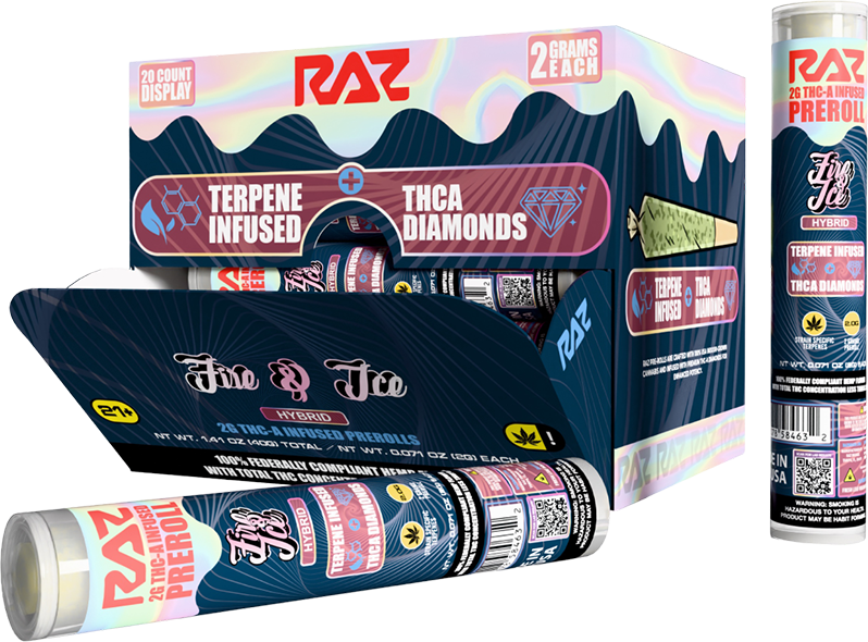 RAZ 2g THCA Diamond Infused Preroll