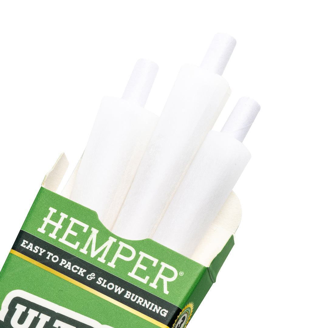 Hemper 3PK King Size Pre-Rolled Cones | French White Paper - 24ct Display