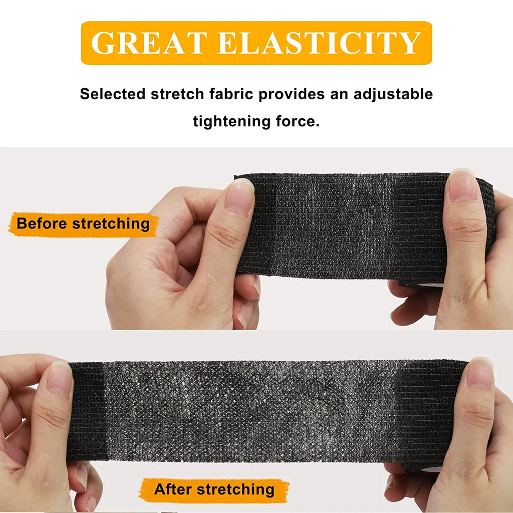 3/6/12/24/48/96pcs 2"x 5 Yards Tattoo Grip Tape Wrap, Elastic Bandage