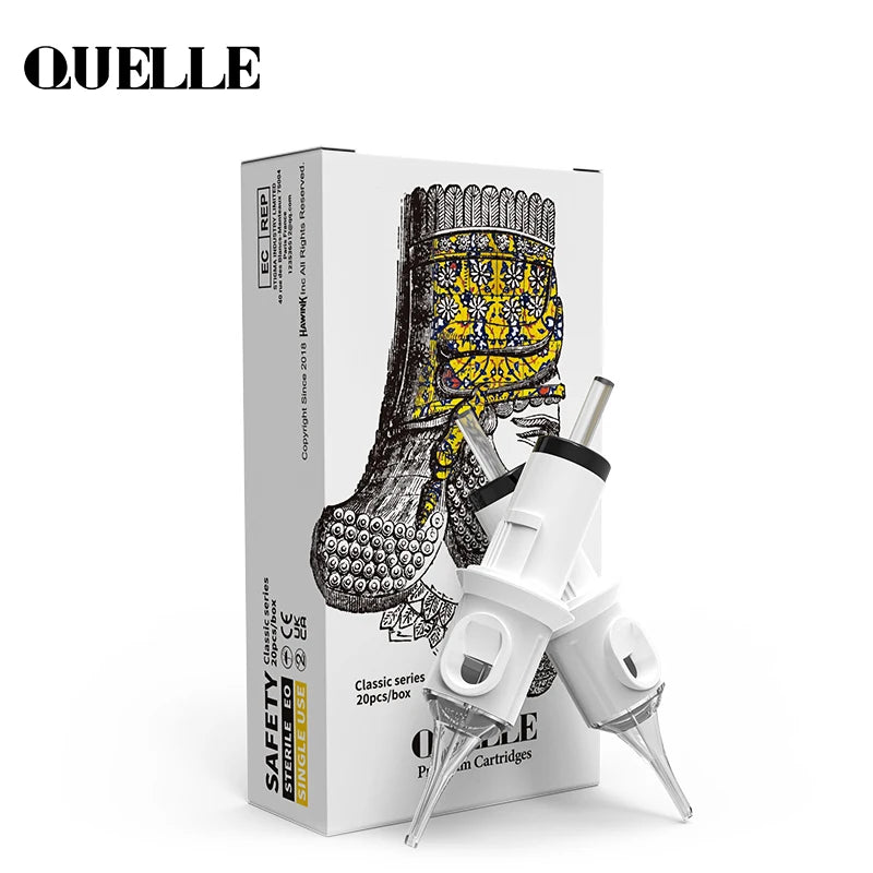 QUELLE 20PCS Tattoo Needles Cartridge RL/RS/RM/M1 Disposable Sterile