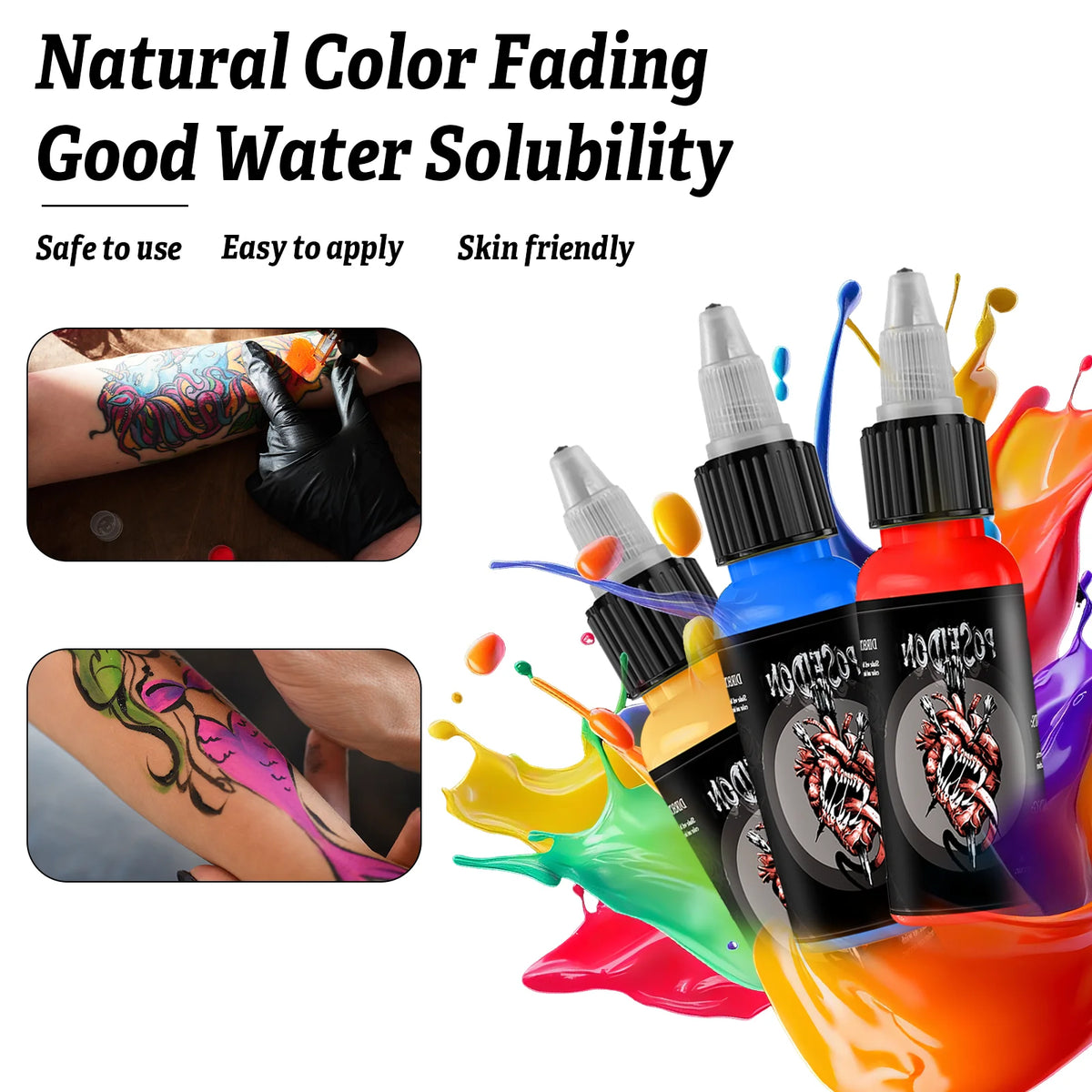 POSEIDON 30ml 5-Color Tattoo Ink Set