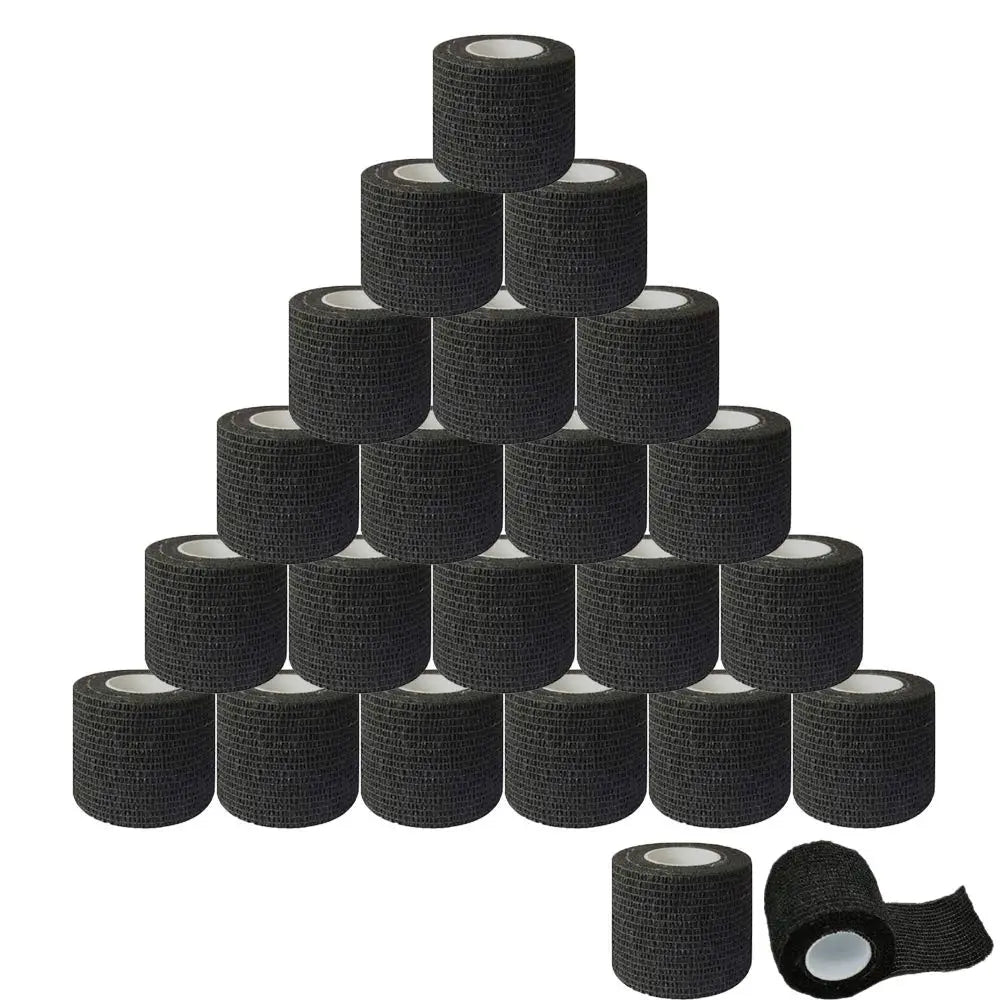 3/6/12/24/48/96pcs 2"x 5 Yards Tattoo Grip Tape Wrap, Elastic Bandage