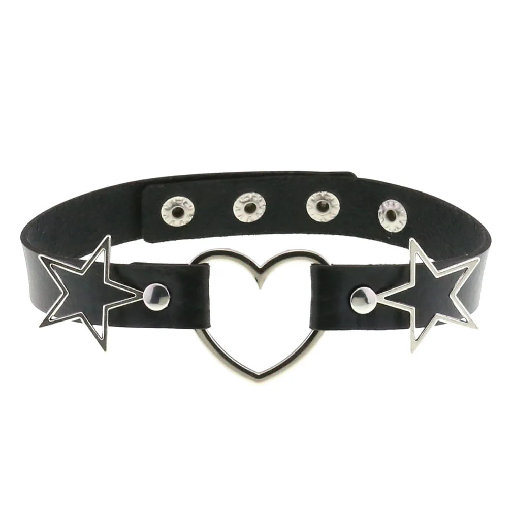 Gothic Punk Spike & Chain Choker Collection