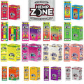 Hemp Zone Rillo Size wraps - retail pouches and display packaging, flavor lineup