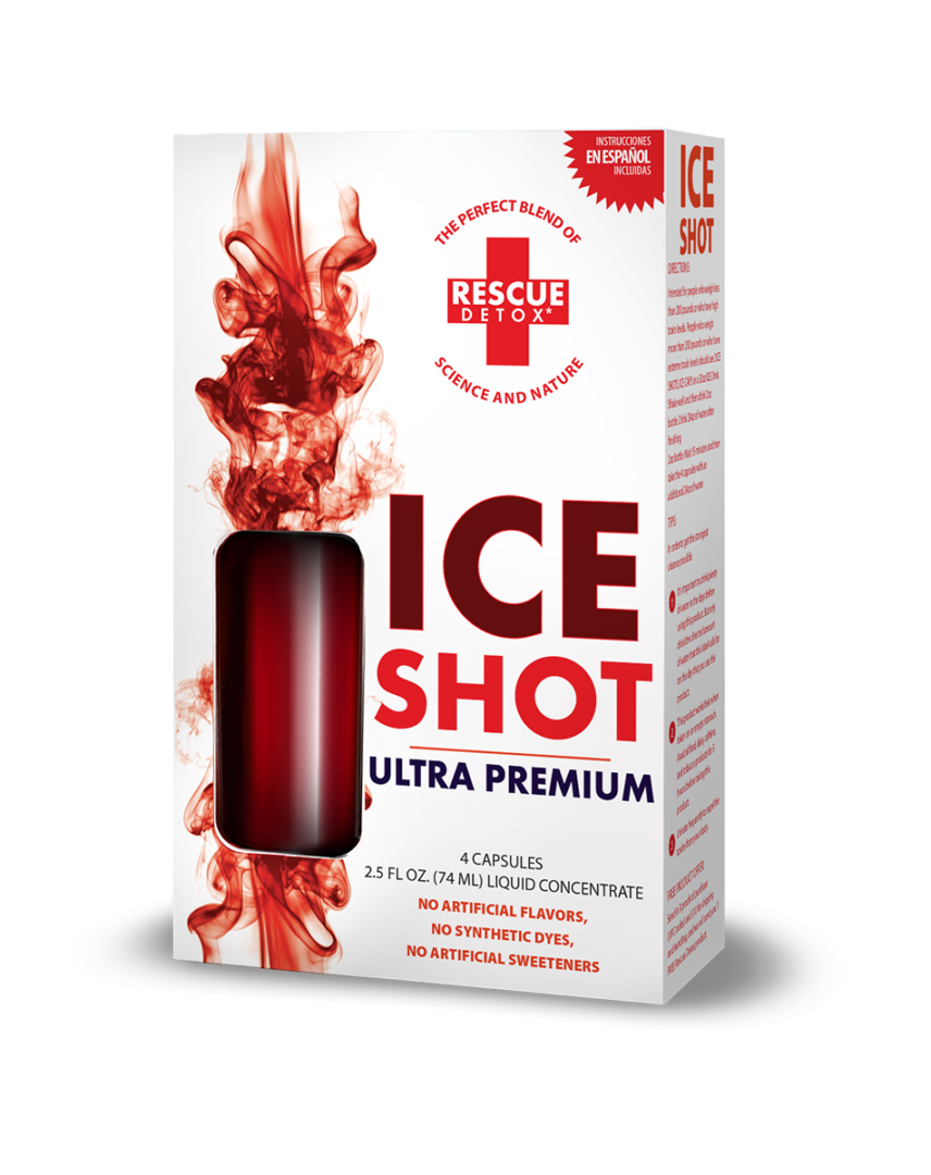 Rescue Detox ICE Shot manufacturer packaging photo