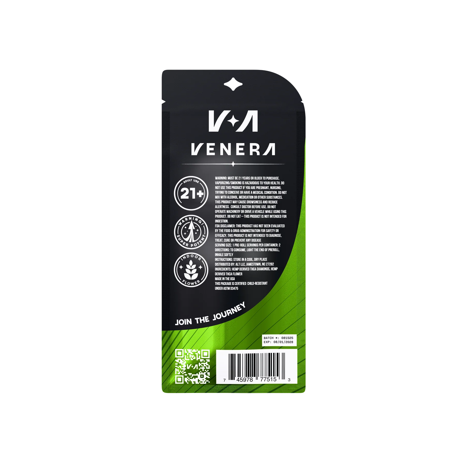 Venera 2.6g Infused THCa Prerolls (2ct)