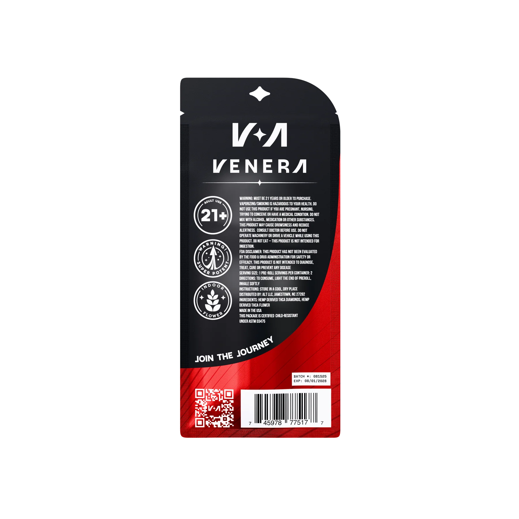 Venera 2.6g Infused THCa Prerolls (2ct)