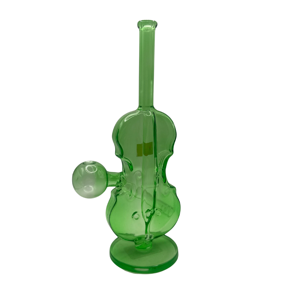 7" Violin-Shaped Oil Burner Water Bubbler – Assorted Colors
