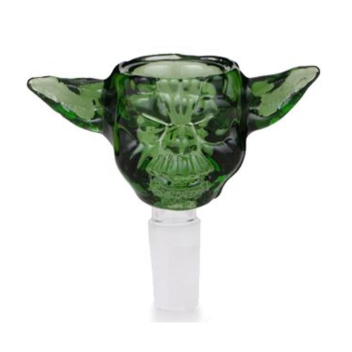14mm Premium Bowl Thick Glass Yoda Shape Bowl Head Holder