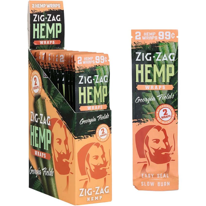 Zig Zag 2-Pack Flavored Hemp Wraps | 25ct Display
