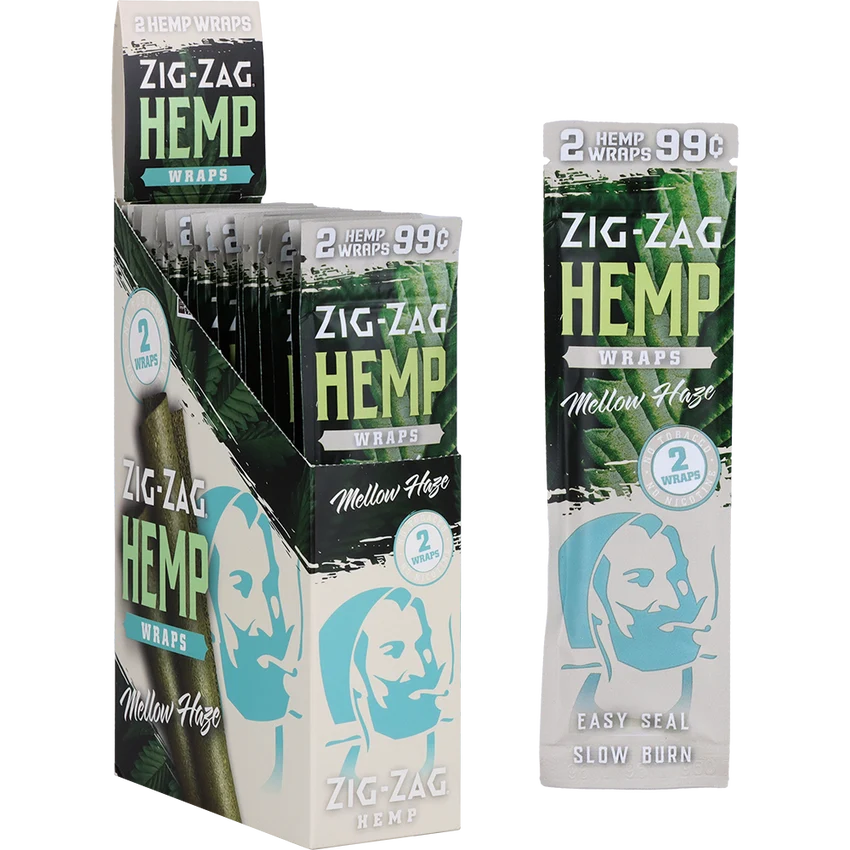Zig Zag 2-Pack Flavored Hemp Wraps | 25ct Display