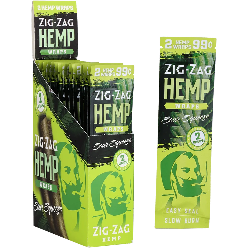 Zig Zag 2-Pack Flavored Hemp Wraps | 25ct Display