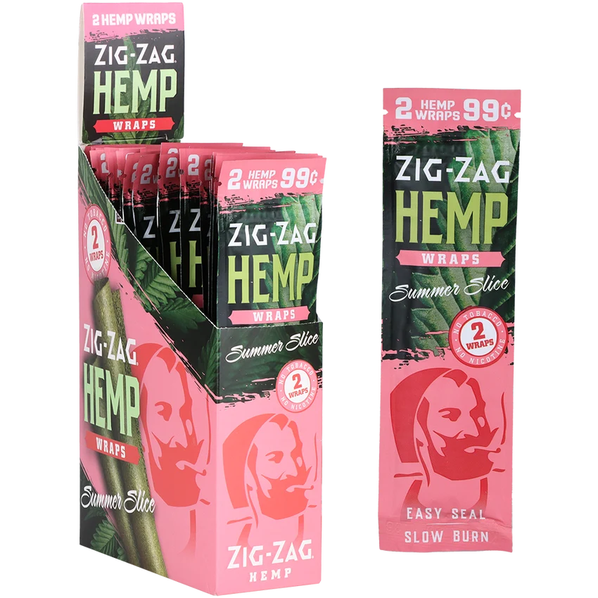 Zig Zag 2-Pack Flavored Hemp Wraps | 25ct Display